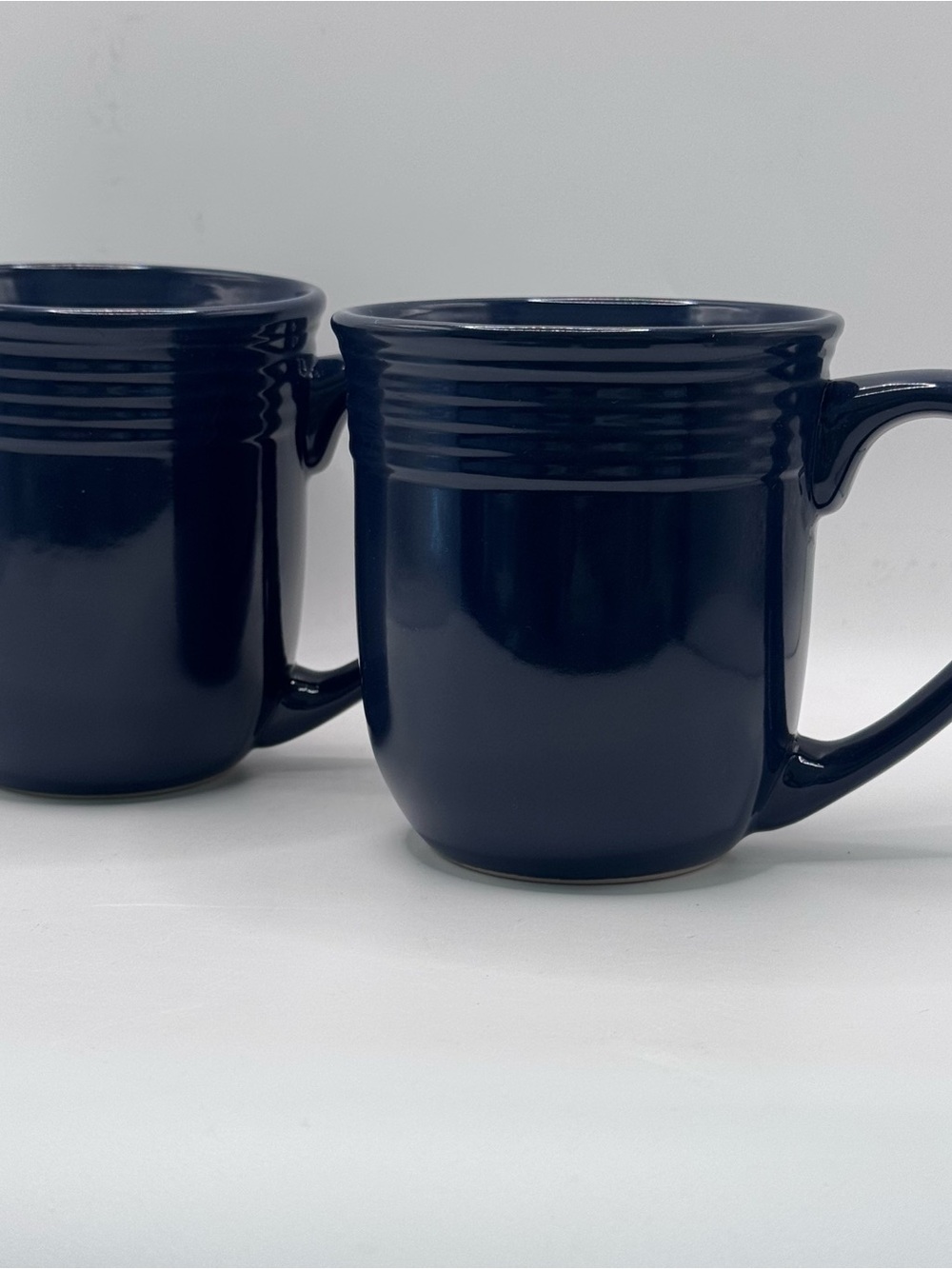 MAINSTAYS Chiara Stoneware Mugs, Cobalt Blue, Set Of 2, NWOT/Unused